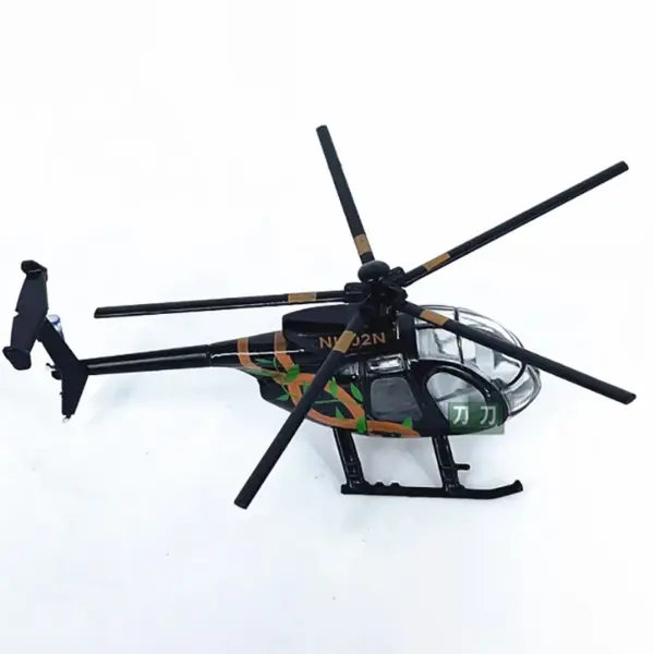 1:100 Scale Diecast MD500 Helicopter Model - Image 4