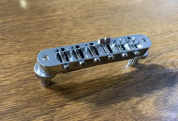 Jazz Electric Guitar Tune-O-Matic Bridge Chrome - Image 3