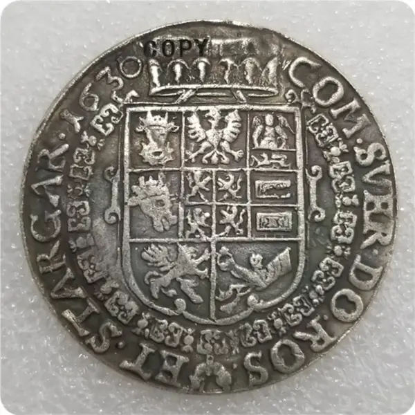 Medieval Prussian 1630 Replica Coin Medal - Image 2