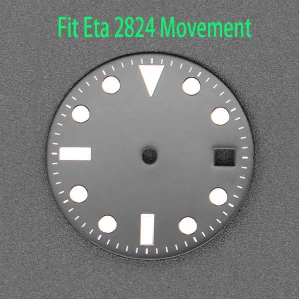 28.5mm C3 Luminous Dial for NH35 Eta 2824 - Image 11