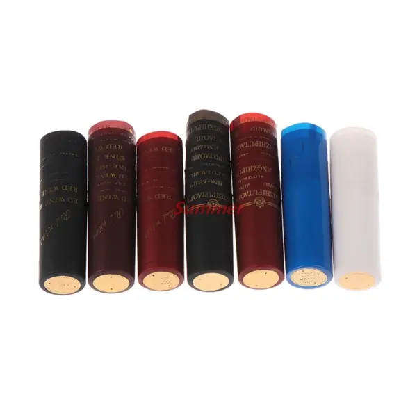 10pcs PVC Heat Shrink Caps for Wine Bottles - Image 2