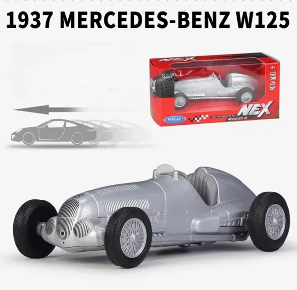 1937 Mercedes-Benz W125 Diecast Car Model - Image 6