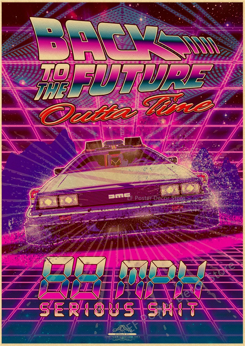 Vintage Back To The Future Movie Poster Print 23 Vintage Back To The Future Movie Poster Print - Image 23