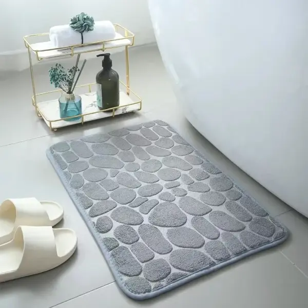 3D Pebble Memory Foam Bath Mat 40x60cm - Image 7