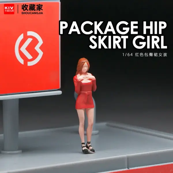 1/64 Scale Miniature Resin Girl Figure - Image 2