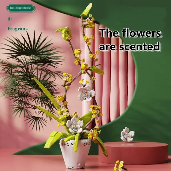 DIY Flower Building Block Set 430 Pieces - Image 2