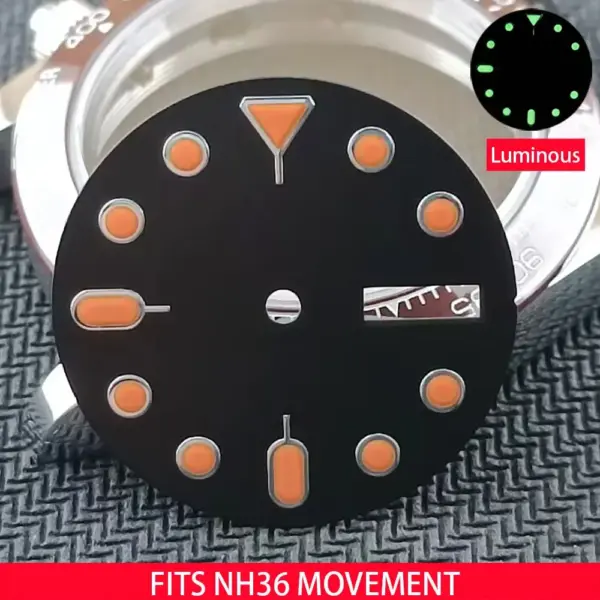 28.5mm Luminous Dial for NH36 Watch Movement - Image 11