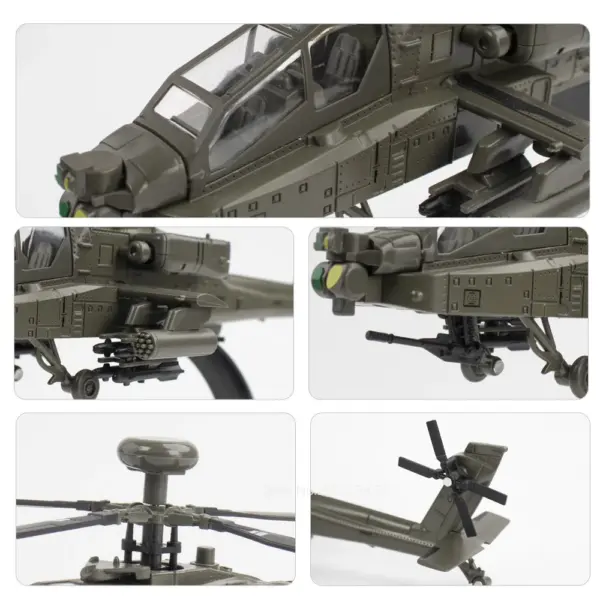 1/32 AH-64 Apache Helicopter Diecast Model - Image 3