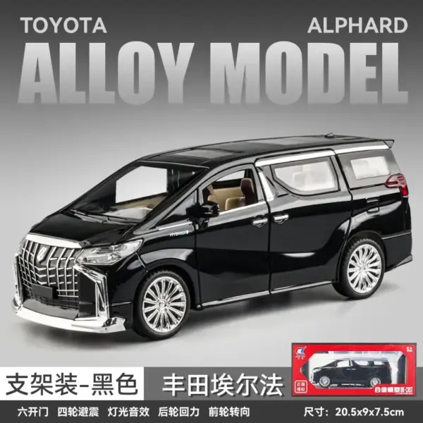 1:24 Toyota Alphard Diecast Alloy Model Car - Image 7