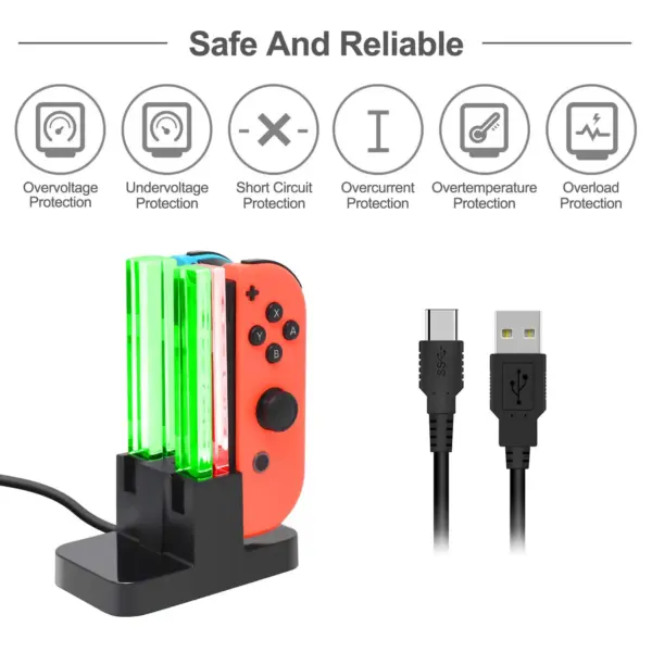 DOBE Charging Dock for Nintendo Switch Controllers - Image 3