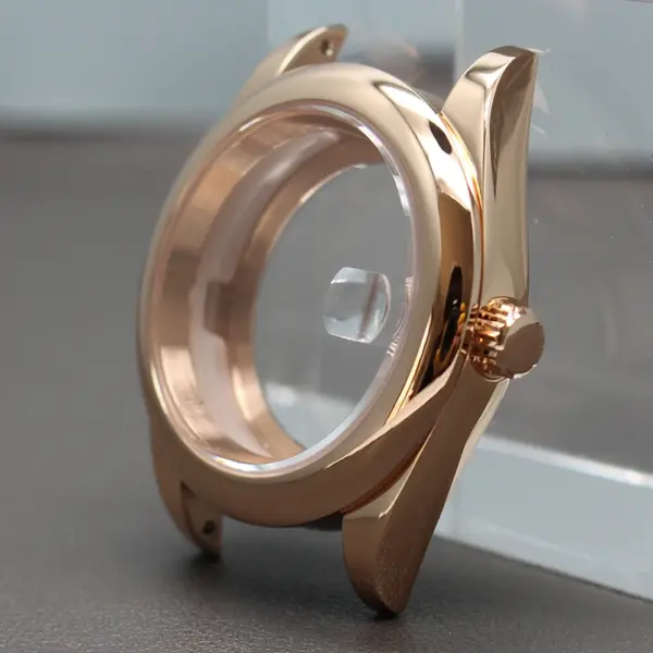 Rose Gold Men's Watch Case for Seiko & Miyota - Image 3