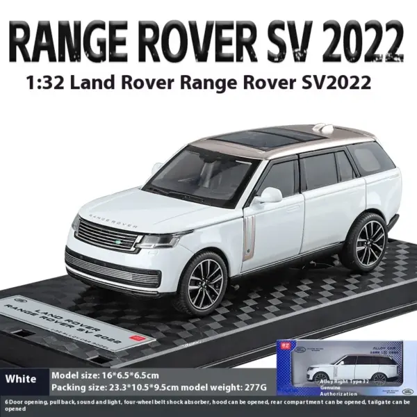 1:32 Scale Alloy Land Rover Range Rover Model - Image 7