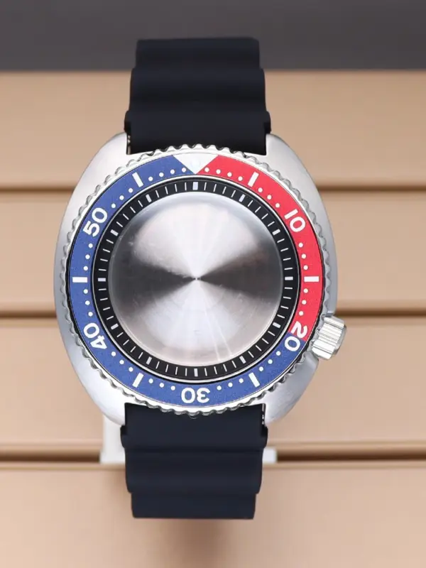 45mm Silver SKX Watch Case for Seiko NH35/NH36 - Image 7