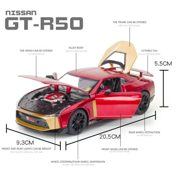 1:24 Nissan GTR50 Ares Diecast Model Car - Image 3