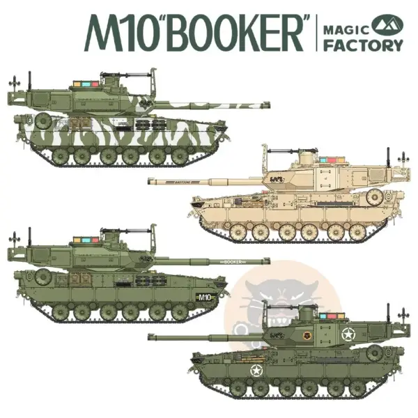 1/35 Scale M10 Booker Combat Vehicle Model Kit - Image 3