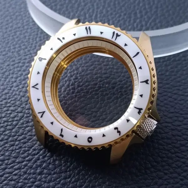 42mm Gold Rose Gold Stainless Steel Watch Case - Image 33