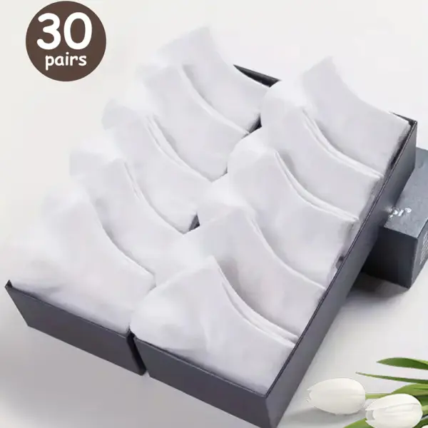 Men's Low Cut Ankle Socks - 5 Pairs - Image 18