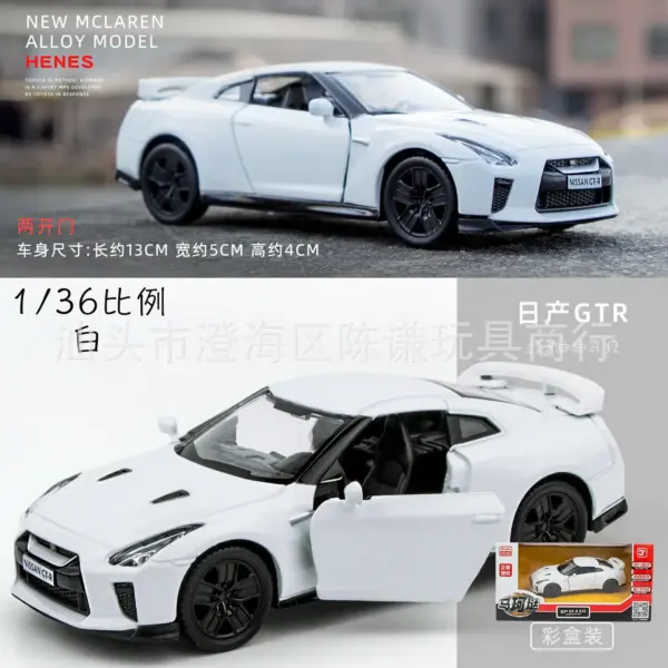 1:36 Nissan GTR R35 Diecast Model Car - Image 14