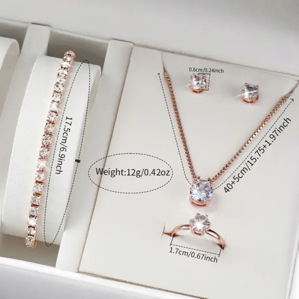 6pcs Women Quartz Watch & Jewelry Set V248 - Image 6