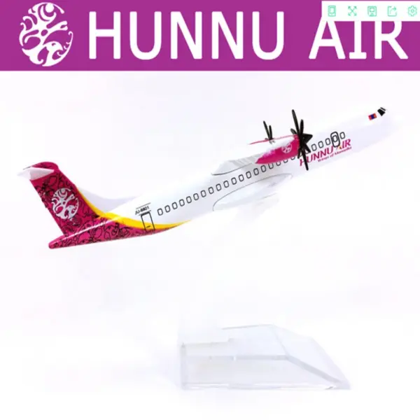 Diecast Hunnu Air FK50 Airplane Model 16cm