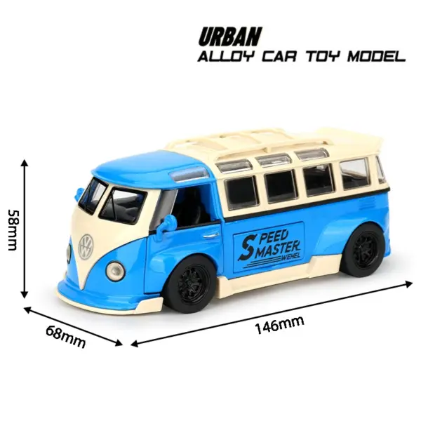 1:32 Scale VW Type 1 Bus Alloy Model - Image 8