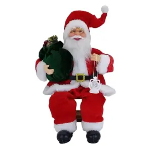 Santa Claus Sitting Decoration 14 Inch Figure 21 S381f1619be47400e895e3fcaf72554a10