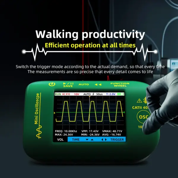 OT2 Mini Digital Oscilloscope Multimeter 10MHz - Image 6