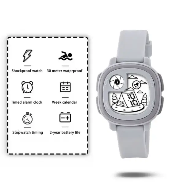 UTHAI CE147 Cartoon Pattern Kids Digital Watch - Image 11