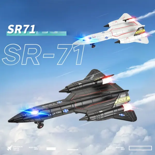 SR-71 Blackbird Model Aircraft with Lights - Image 4