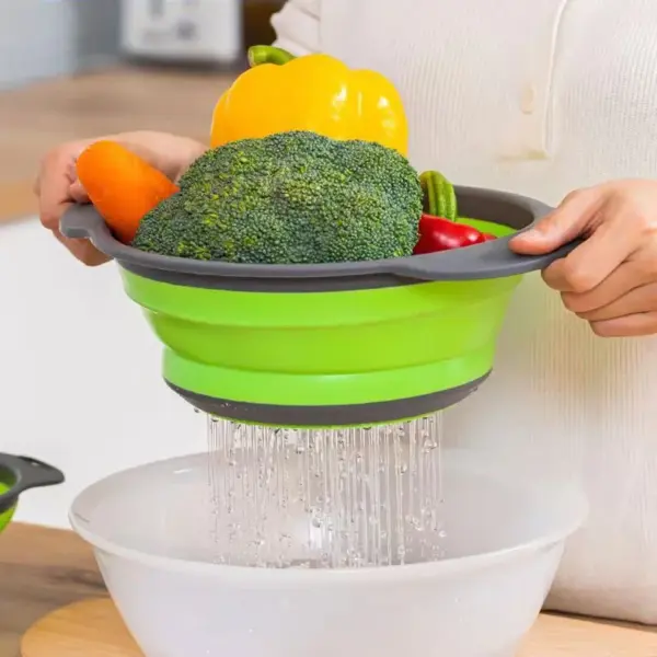 Silicone Collapsible Drain Basket for Kitchen - Image 4