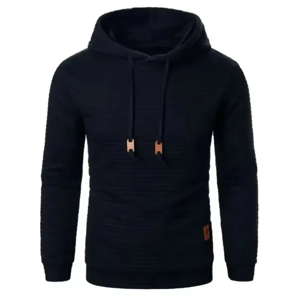 Casual Men's Oversized Hoodie with Zipper - Image 3