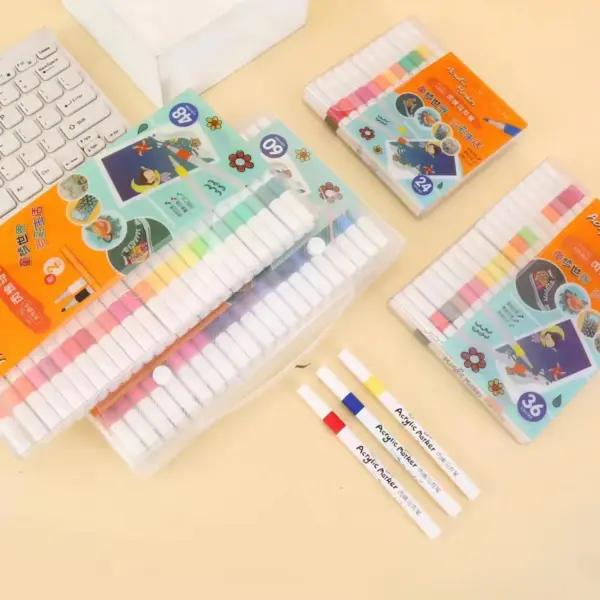 60 Color Acrylic Marker Painting Set - Image 4