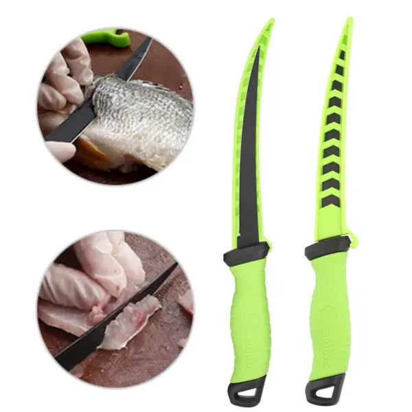 6 Inch Stainless Steel Fishing Knife Set - Image 4