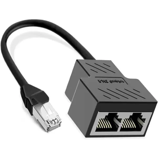 USB Dual LAN Ethernet Splitter Adapter Cat6 - Image 3