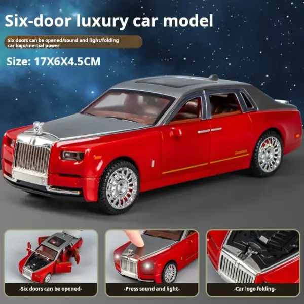 1:32 Rolls-Royce Phantom Diecast Model Car - Image 3