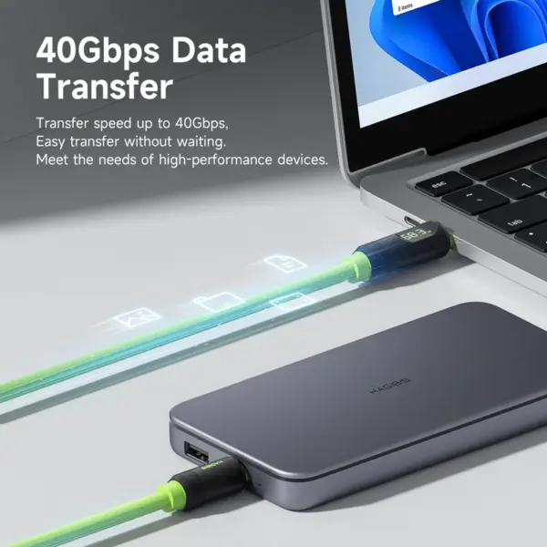 240W USB C Charger Cable with LED Display - Image 5