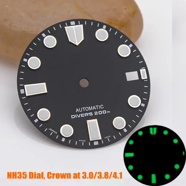 28.5mm Green Luminous Watch Dial for NH35 NH36 - Image 17