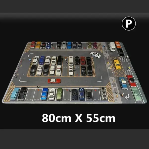 1:64 Scale Parking Lot Scene Mat 80x55cm - Image 22