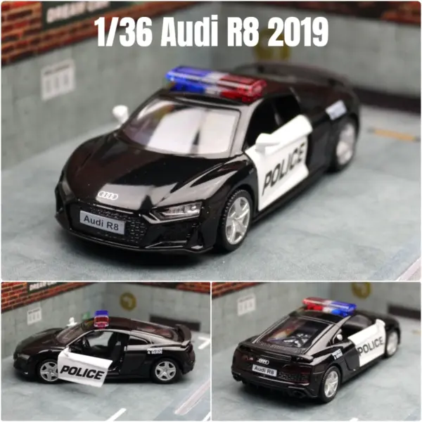 1:36 Audi R8 Coupe Diecast Model Car - Image 7