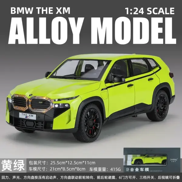 1:24 BMW XM Diecast Car Model with Lights - Image 8