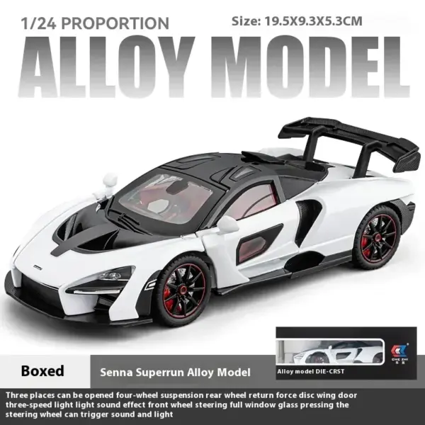 1:24 McLaren Senna Diecast Car Model - Image 7