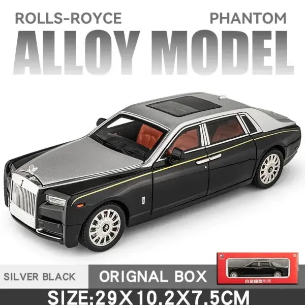 1:18 Rolls Royce Phantom Diecast Model Car - Image 9