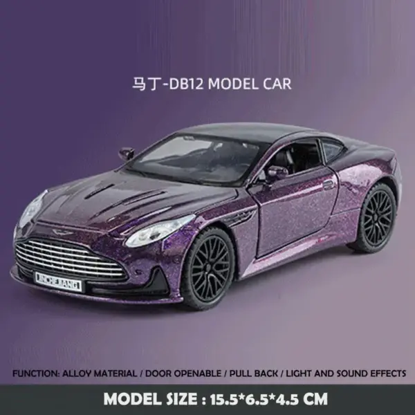 1:32 Aston Martin DB12 Diecast Model Car - Image 8