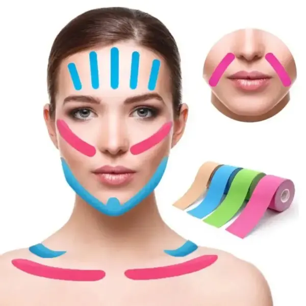 Kinesiology Tape for Facial Lift and Care - Image 4