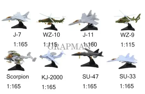 4D Military Model Kits Fighter Collection Set - Image 4