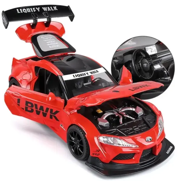 1:22 Toyota SUPRA Alloy Diecast Car Model - Image 5