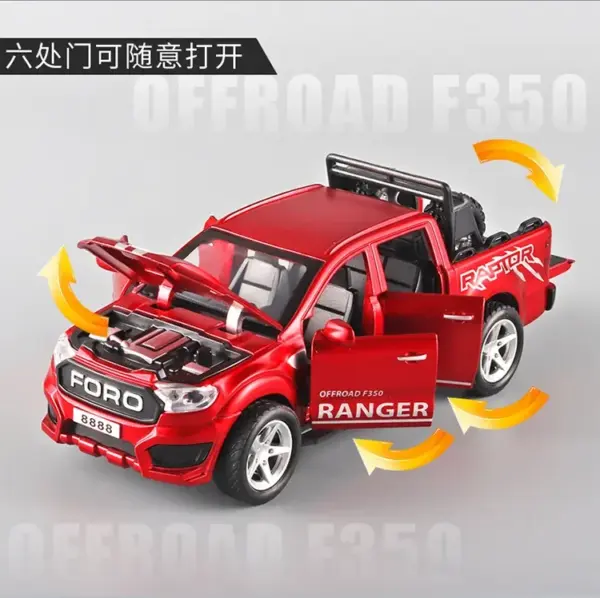 1:32 Scale Ford Raptor Diecast Model Car - Image 7