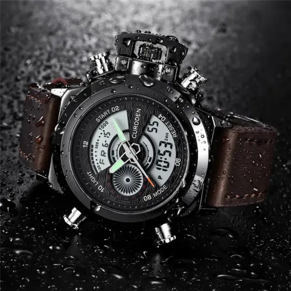 CURDDEN 7166 Dual Time Sports Watch - Image 5
