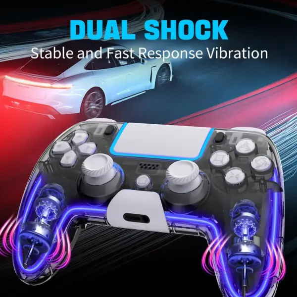 RGB Wireless PS4 Controller with Hall Joystick - Image 3