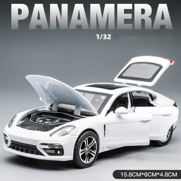 1:32 Diecast Porsche Panamera Metal Car Model - Image 8